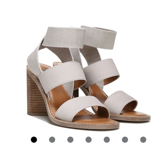 FRANCO SARTO DEAR BLOCK SANDAL in GREY/TAUPE - Picture 2 of 16